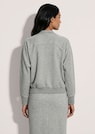 Sweat-shirt à col montant et zip thumbnail 3