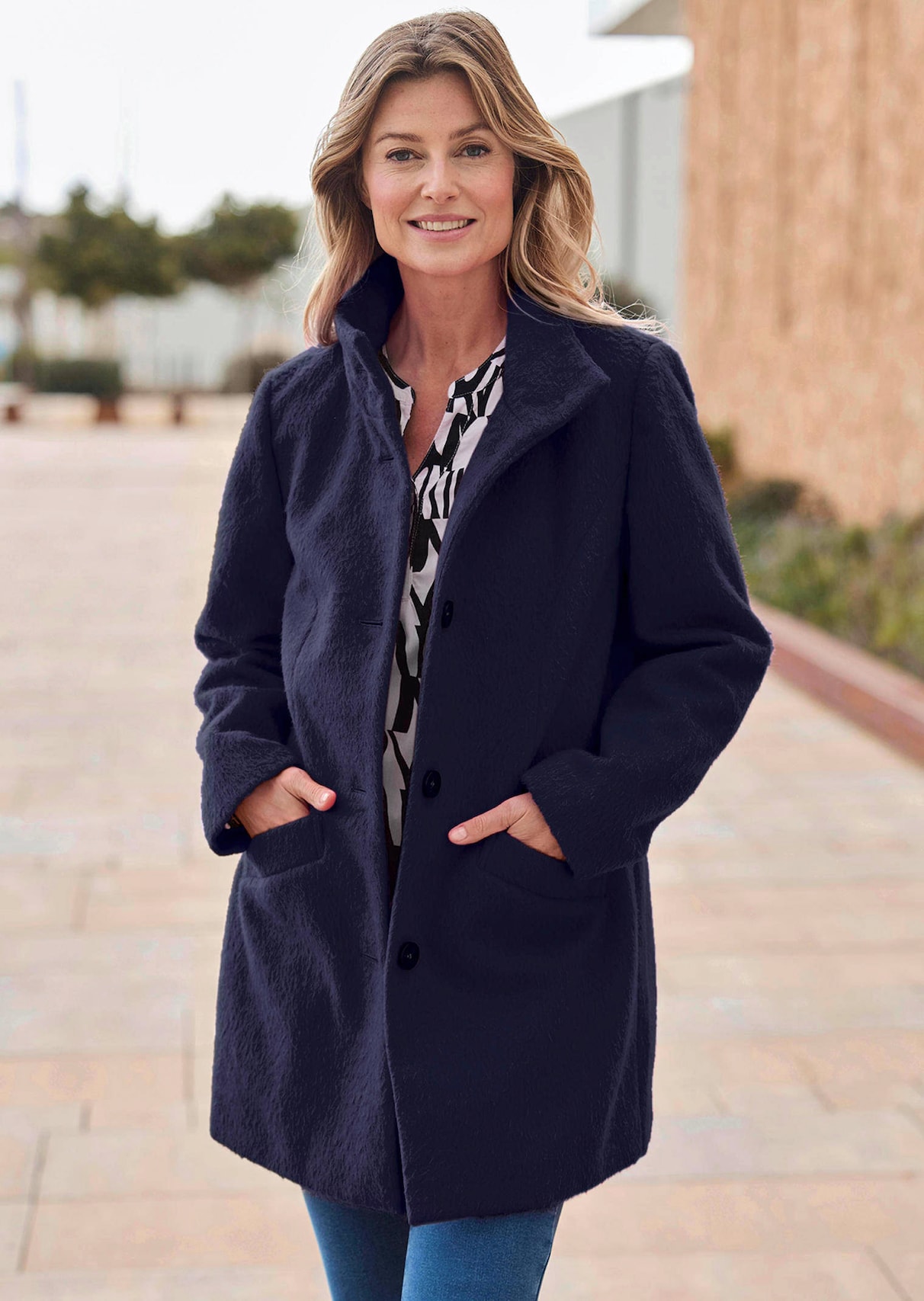 Wollmantel Military Kurzmantel Damen Mango Military Mantel Damen