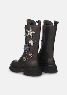 Hohe Boots mit Glitzer-Ornamenten thumbnail 2