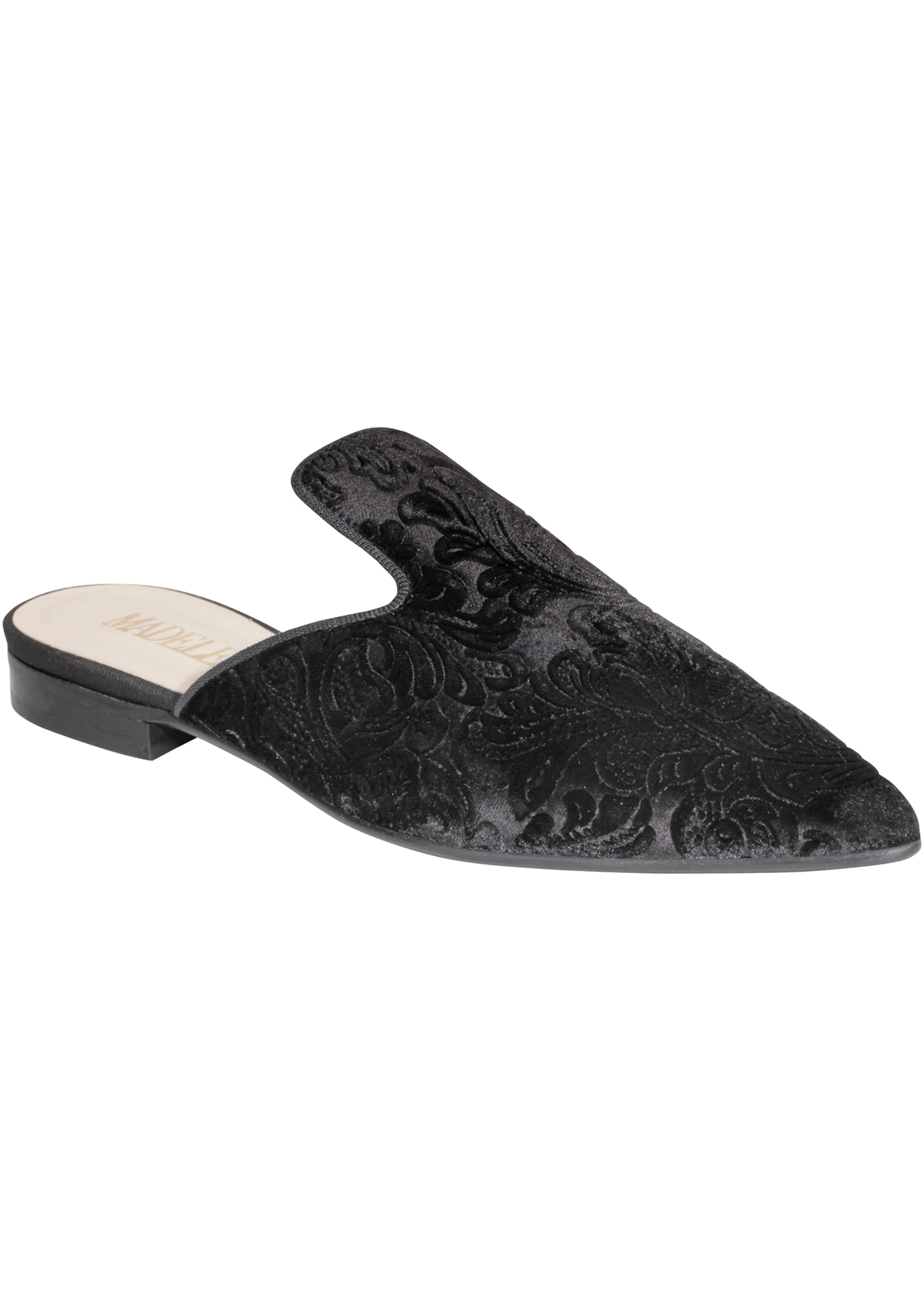 Elegante Pantolette aus geprägtem Brokat