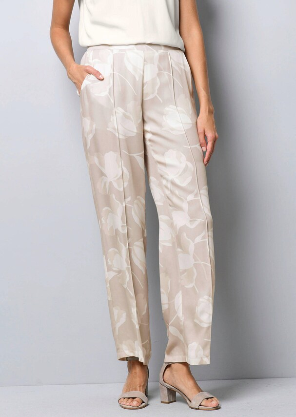 Hose mit floralem Print