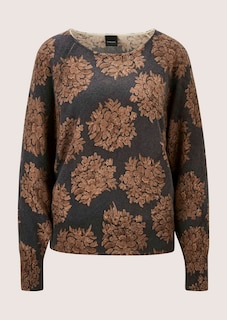 Pull en cachemire à imprimé floral all-over thumbnail 6