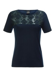 Short-sleeved shirt with lace insert thumbnail 1