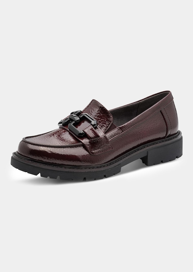 Élégants mocassins avec boucle décorative