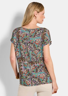 Viskose-Bluse mit Orient-Print thumbnail 3