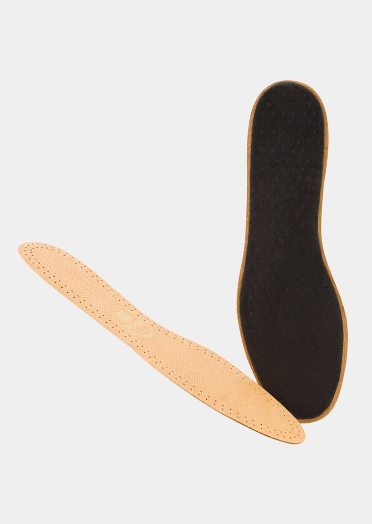 Semelle en cuir avec rembourrage en mousse de latex