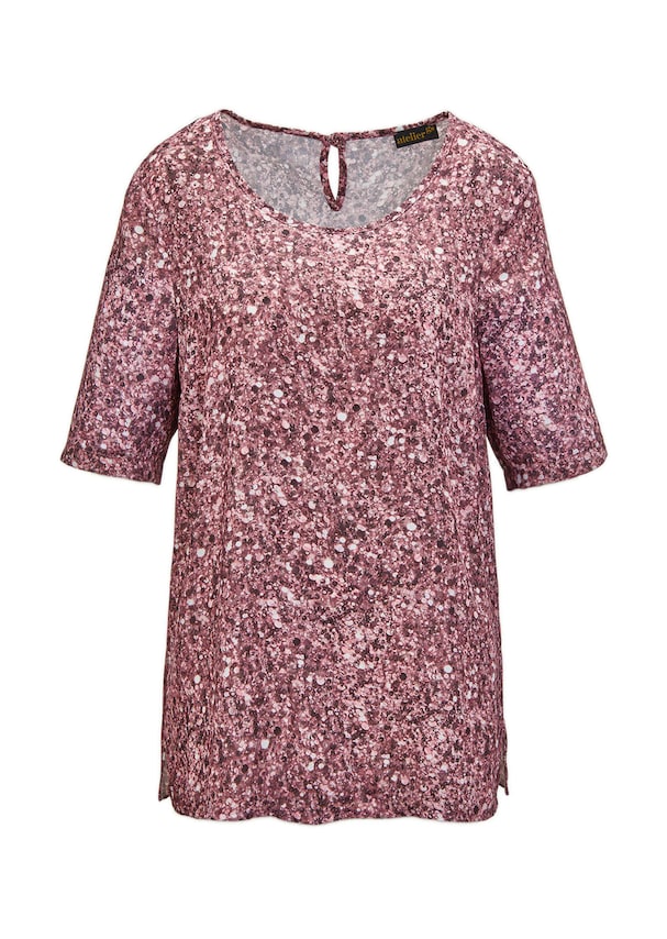 Chiffon blouse met een kleurrijke print 5