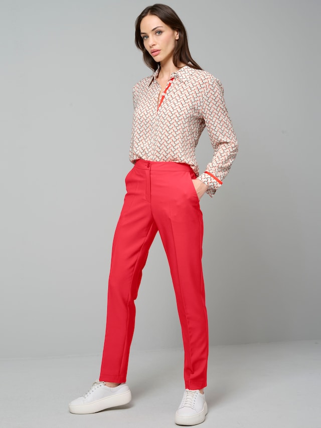 Hemdbluse in grafischem Dessin 3