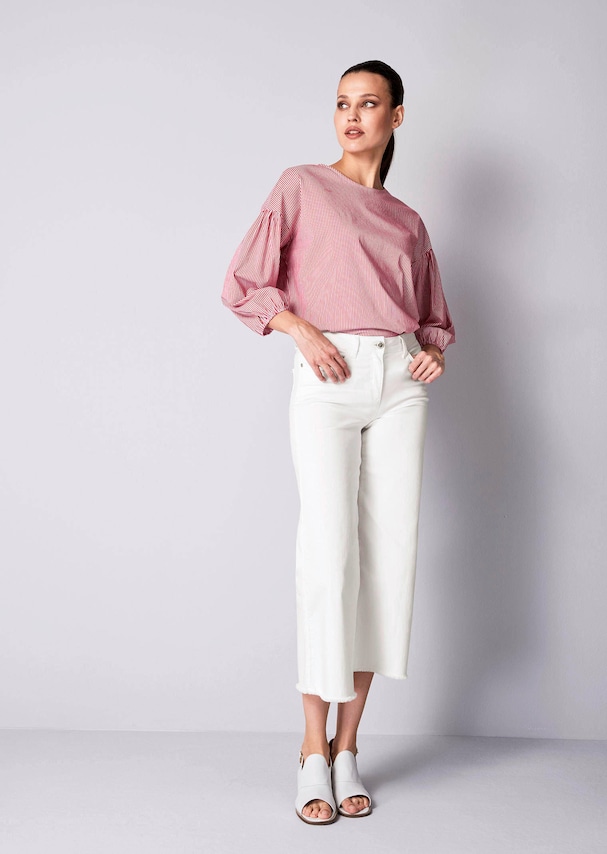 Streifenbluse mit Rundhalsausschnitt 3