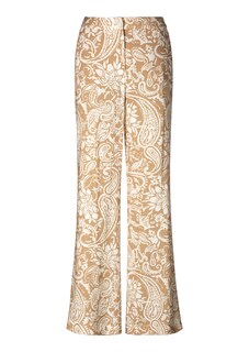 Wide trousers with paisley pattern thumbnail 6