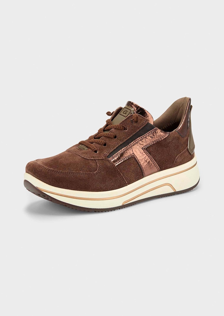 Sneakers en cuir suédé