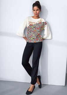 Boxy-Shirt mit Print und 3/4-Ärmel thumbnail 6