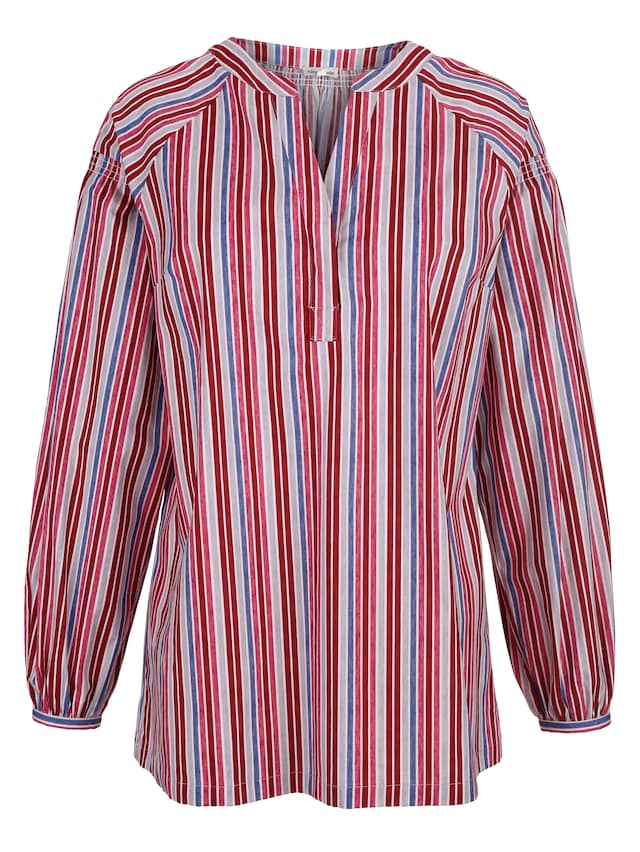 Bluse mit verschiedenfarbenen Streifen 6
