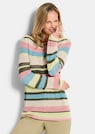 Ringelpullover mit Lochmuster thumbnail 1