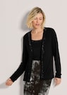 Verschlusslose Shirtjacke mit funkelnden Steinchen thumbnail 1