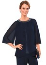 Longblouse met glinsterende hals thumbnail 1