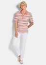 Geringeltes Poloshirt aus Viskose-Jersey thumbnail 2