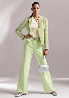 Weite Jeans mit Fransensaum thumbnail 7