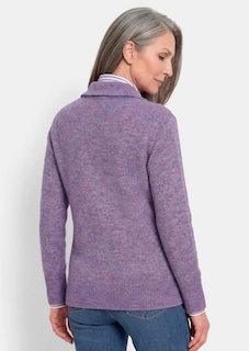 Strickjacke in Rippenstruktur mit Reißverschluss thumbnail 2