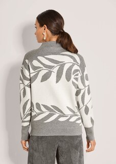Jacquard-Pullover mit floralem Muster thumbnail 3