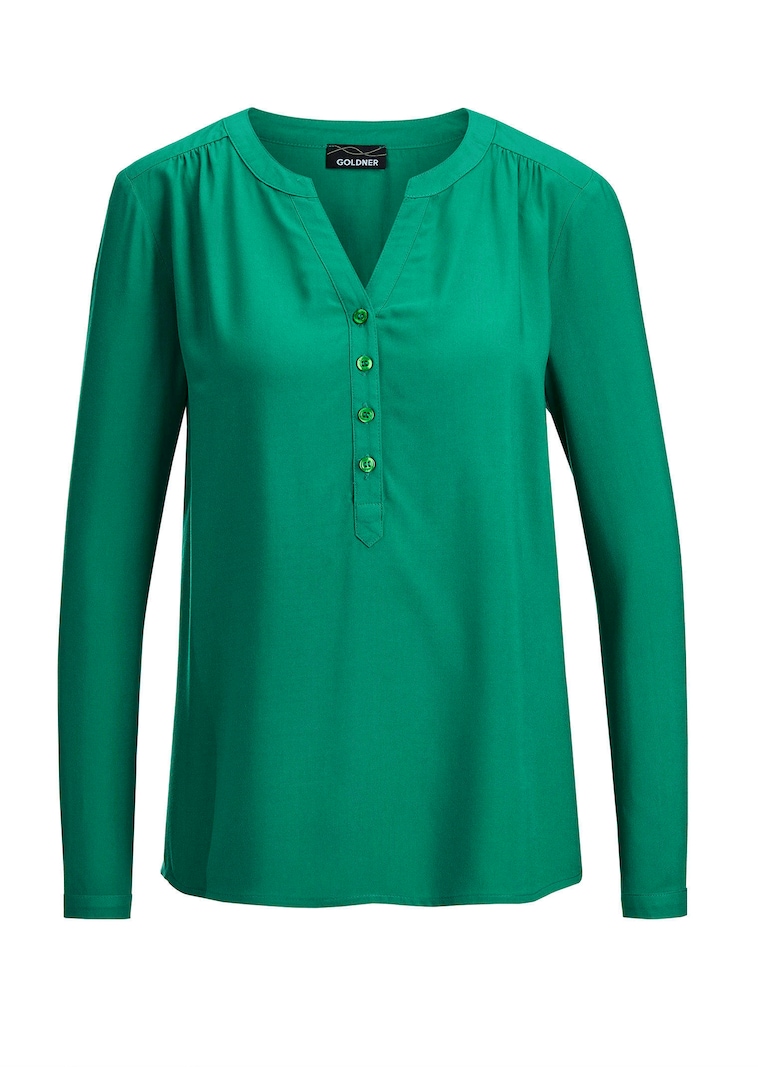 Blouse van pure viscose