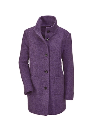 lilas Doux manteau tendance avec de la laine