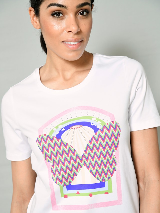 Shirt mit modischen Motivdruck 4