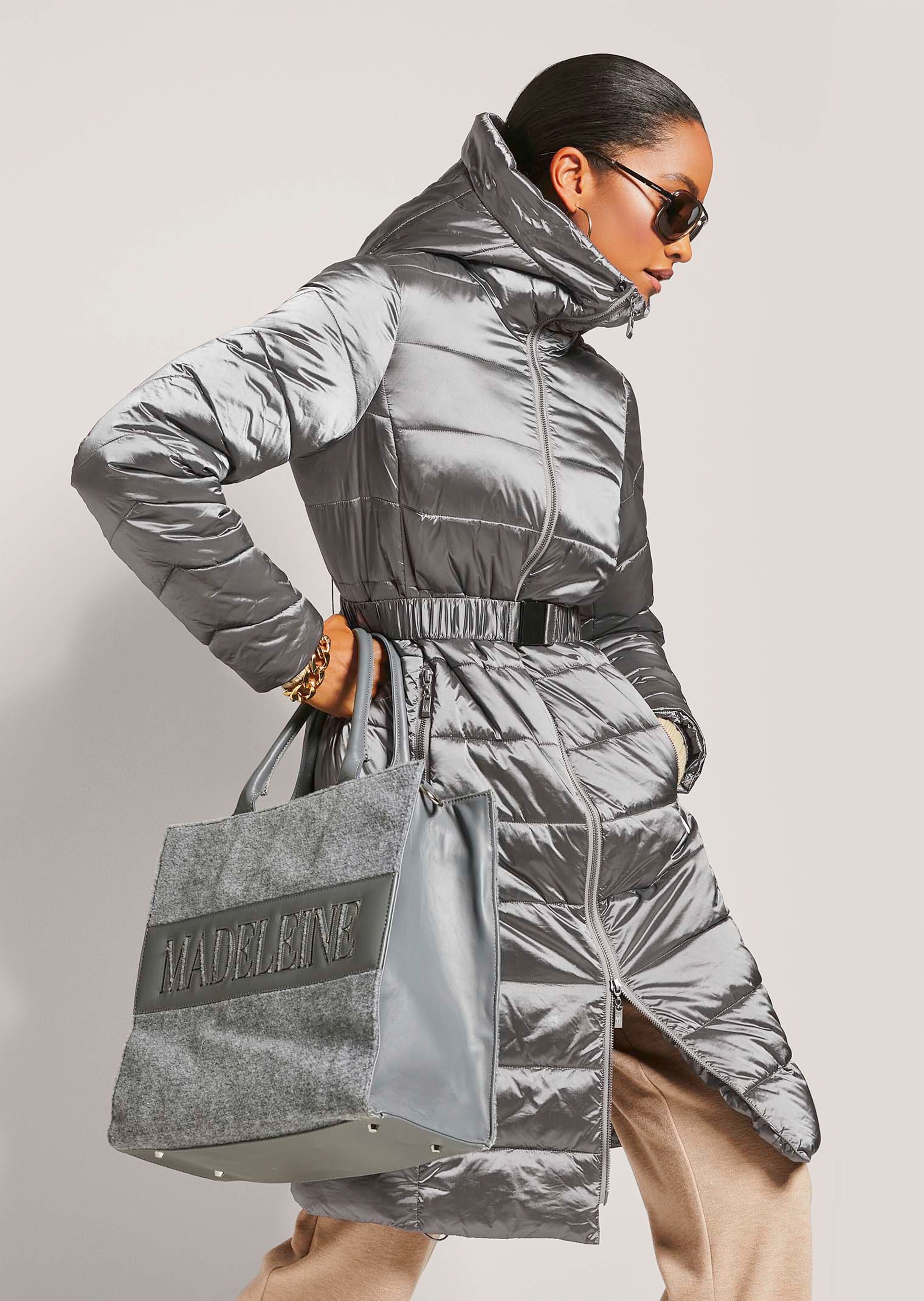 Veste Matelassée Eleventy Gris Platine – Taille XL – Occasion Parfait état