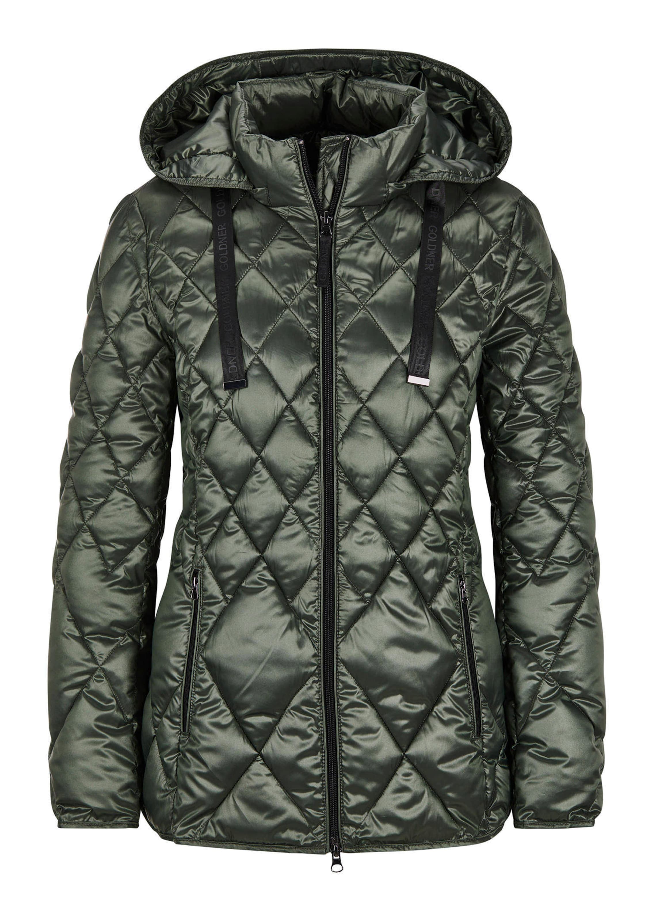 Steppjacke mit Rautenmuster