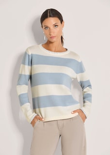 Wollpullover im Blockstreifen-Design thumbnail 1
