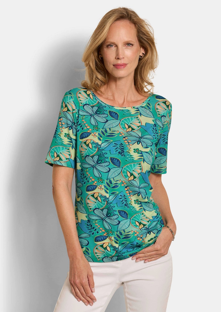 T-shirt en jersey avec encolure bateau