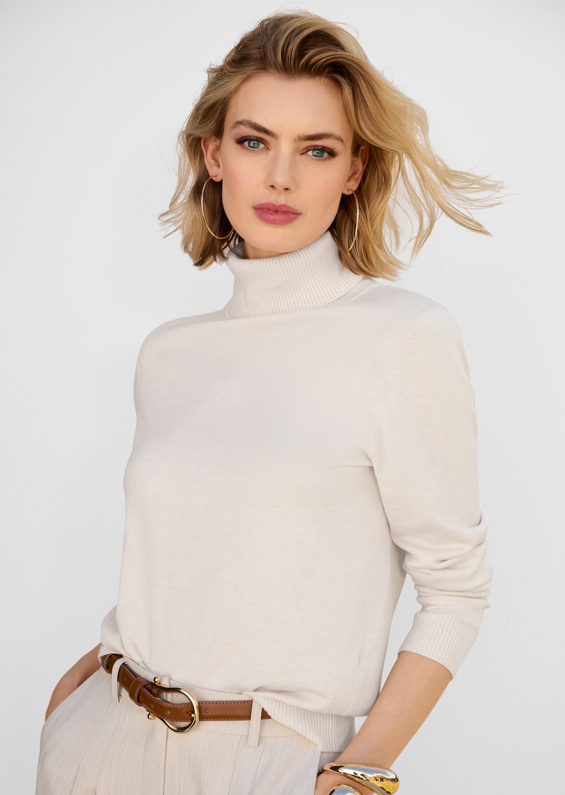 Strickpullover aus Viskosestretch