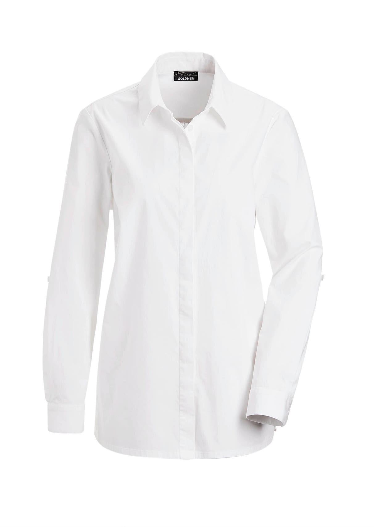 Blouse classique avec manches à retrousser