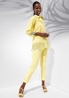 Slim-fit 7/8 jeans with rhinestone decoration thumbnail 2