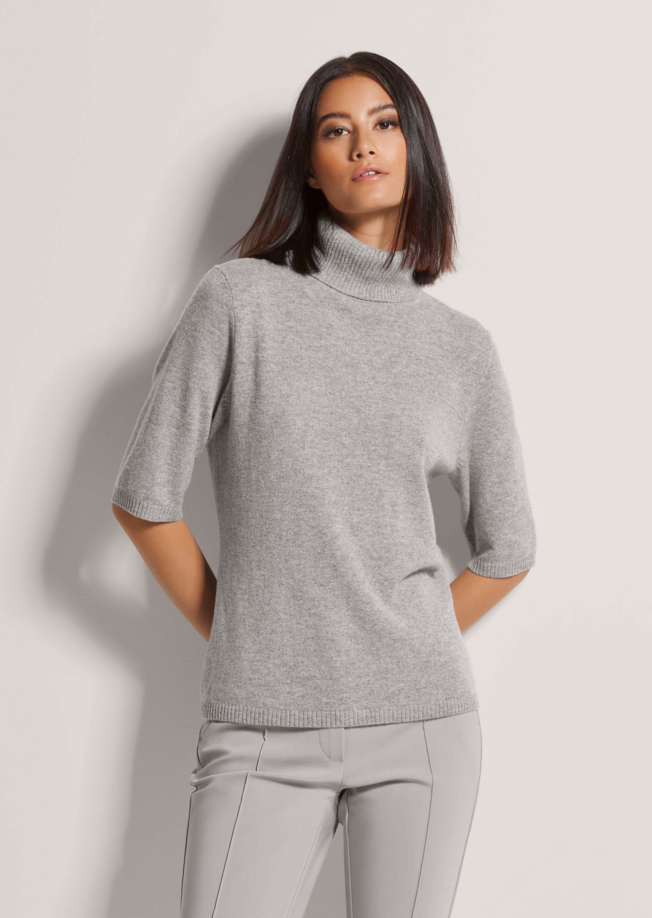 Pull en cachemire à col roulé