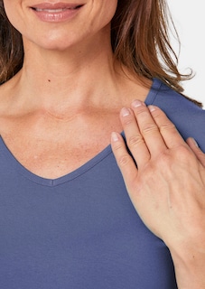 T-shirt à encolure en V et manches 3/4 thumbnail 5