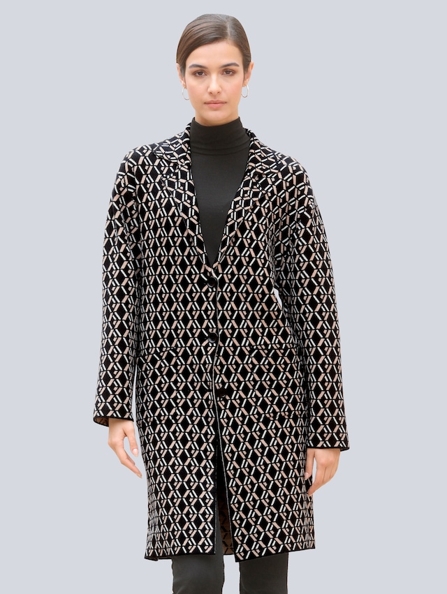 Strickmantel mit Reverskragen 5