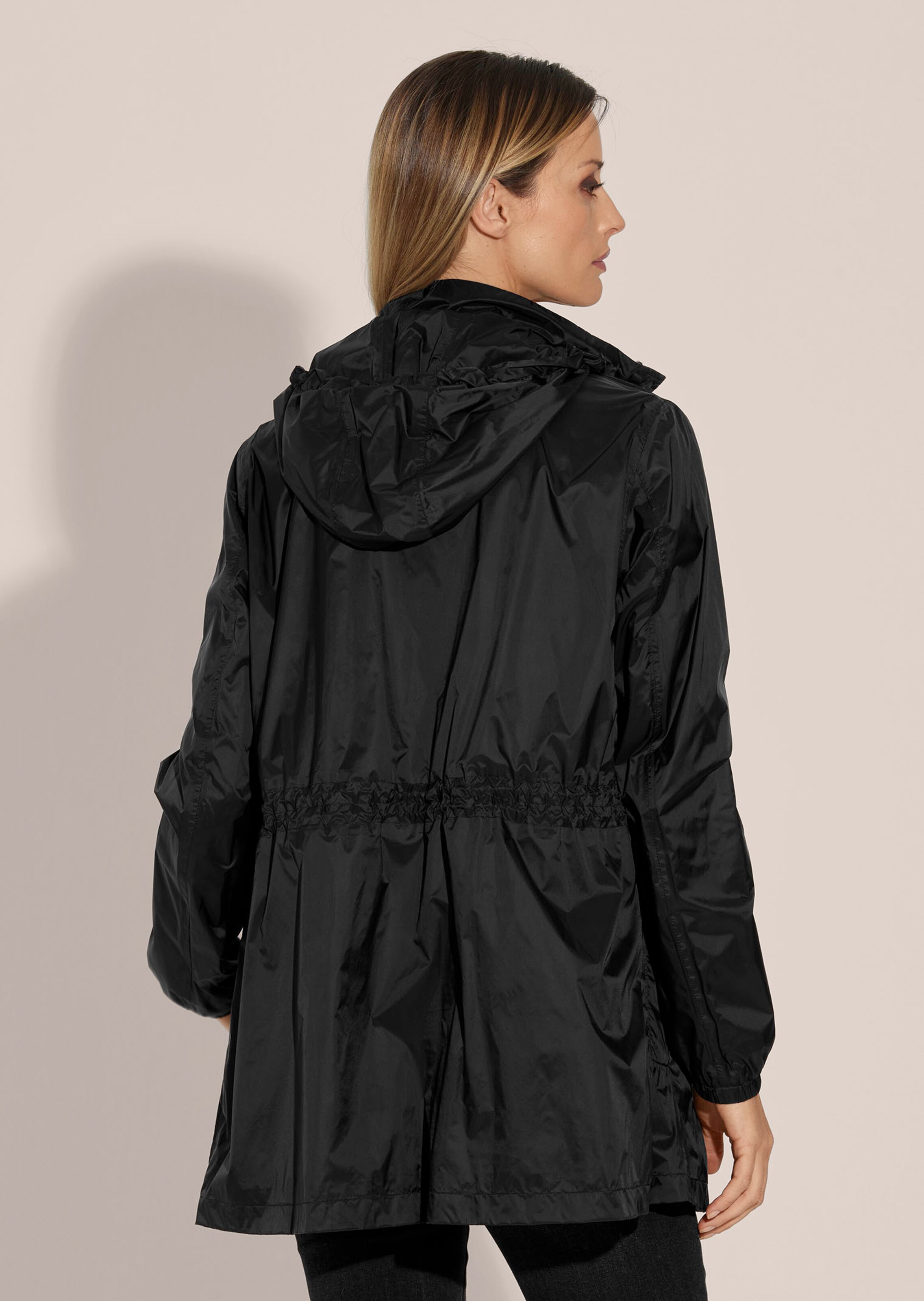 AACH Damen Regenjacke Lang - Wasserdicht & Atmungsaktiv Mit Kapuze