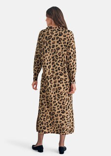 Polo-Strickkleid mit Leo-Druck thumbnail 3