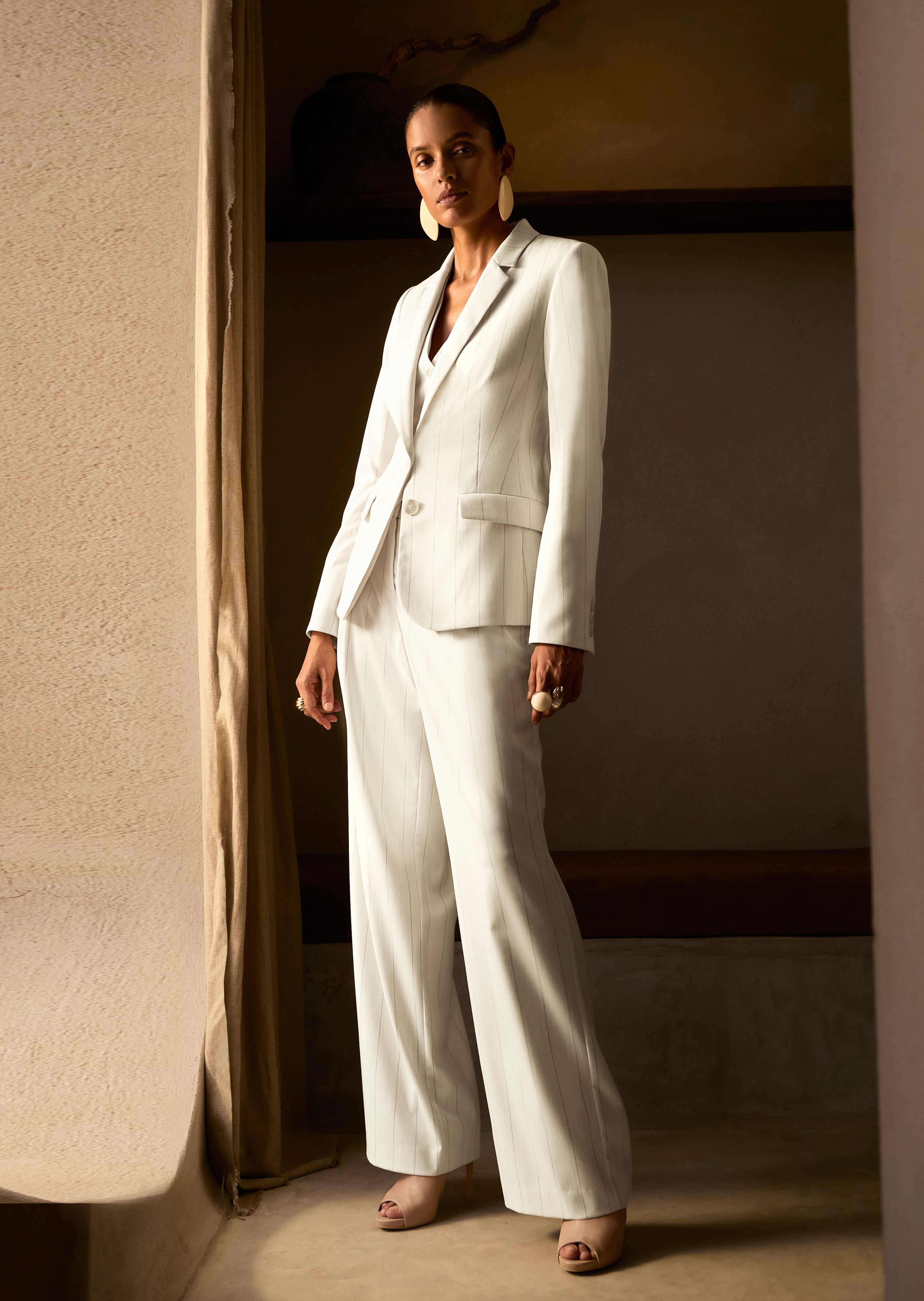 Blazer mit Reverskragen und Pattentaschen