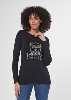 Longsleeve-Shirt mit Unikat-Print thumbnail 1