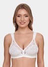 Soutien-gorge sans armature en coton et dentelle thumbnail 1