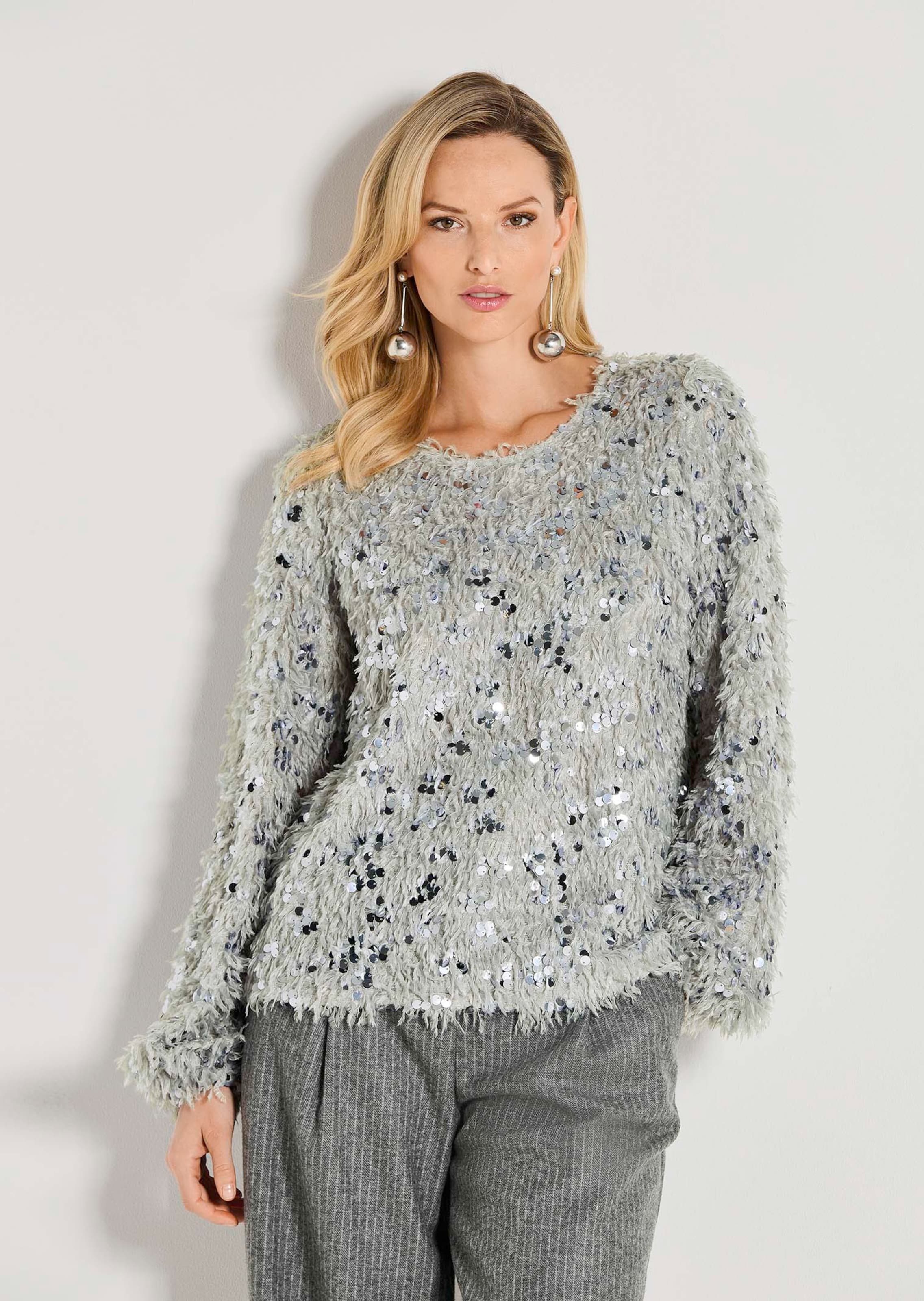 Sweatshirt met glamoureuze touch