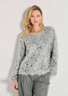 Sweatshirt met glamoureuze touch thumbnail 1