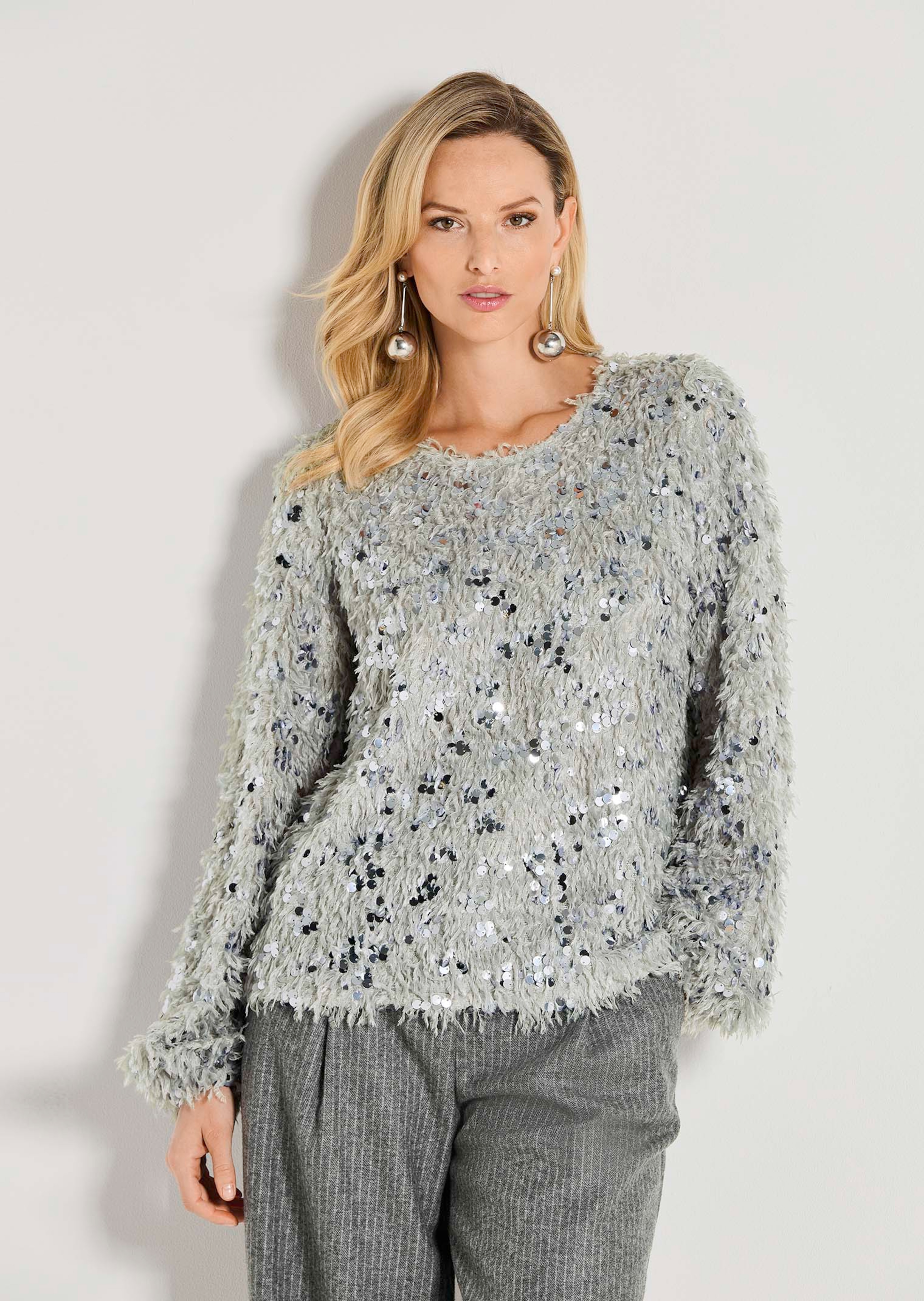 Sweatshirt met glamoureuze touch