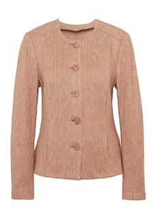 Hoogwaardig gestructureerd jasje in tricotlook thumbnail 2