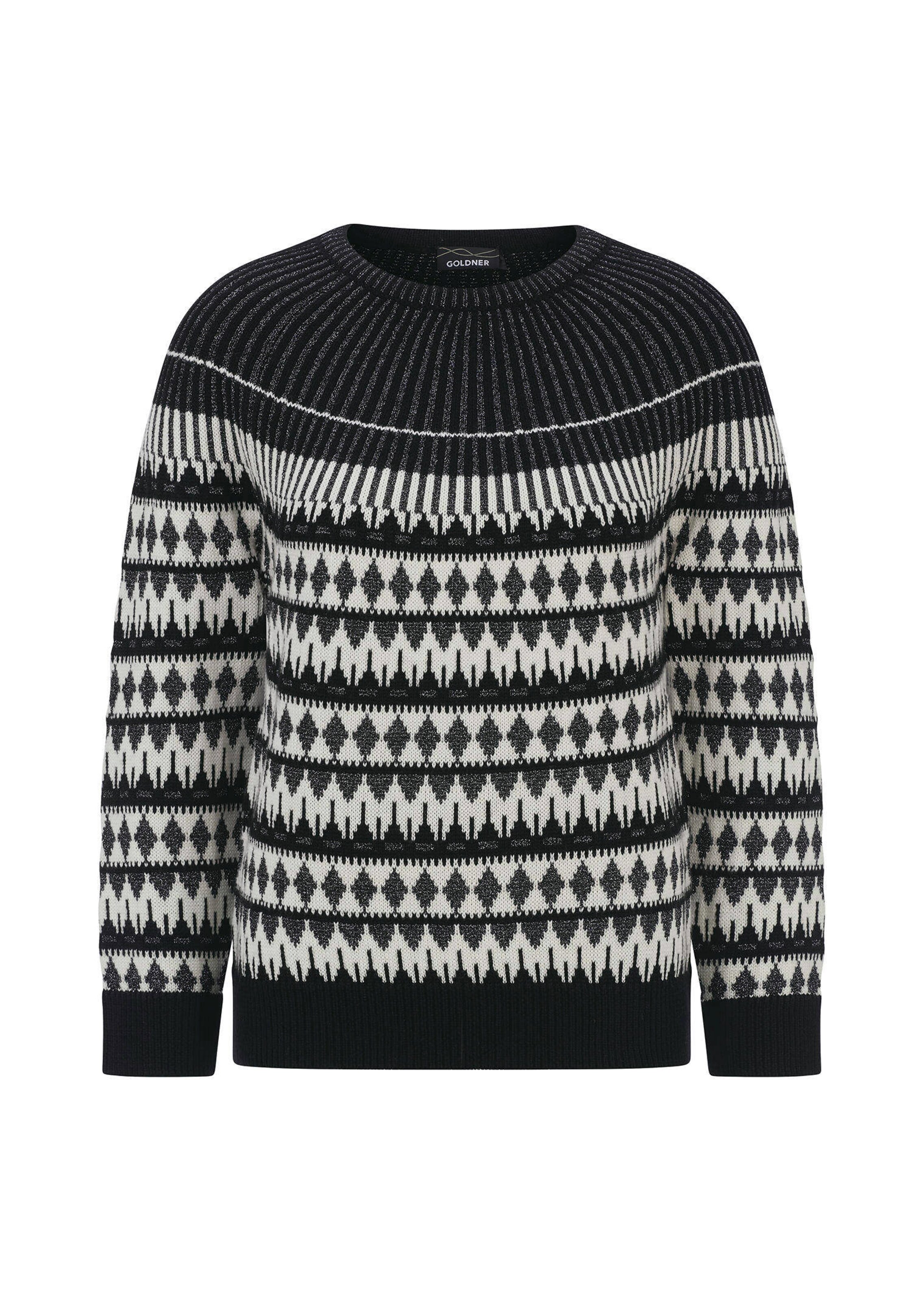 Noorse pullover met glinsterende lurex