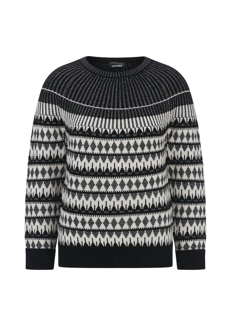 Noorse pullover met glinsterende lurex
