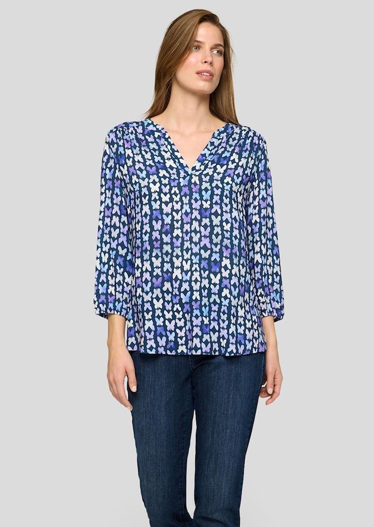 Blouse zonder sluiting van pure viscose