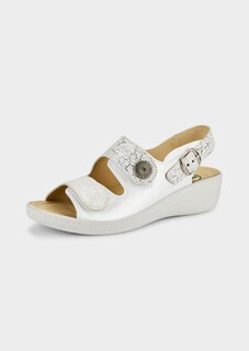 Sandalen aus Leder mit Kork-Wechselfußbett thumbnail 1